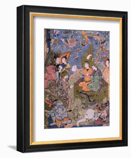 King Solomon and the Queen of Sheba, after an Original Miniature-null-Framed Giclee Print