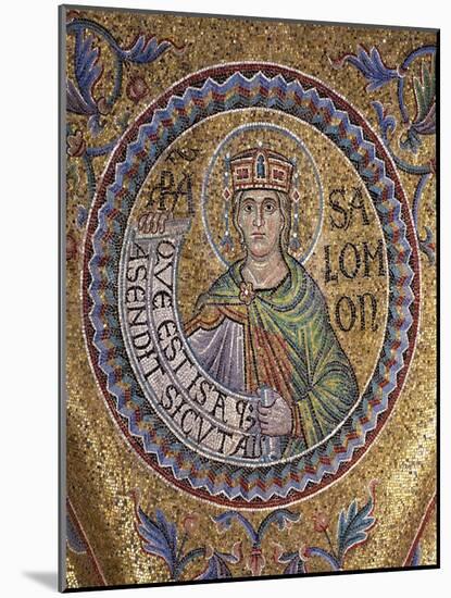 King Solomon (Detail of Interior Mosaics in the St. Mark's Basilic), 13th Century-null-Mounted Giclee Print
