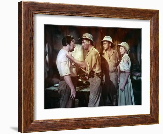 KING SOLOMON'S MINES, 1950 directed by COMPTON BENNETT Stewart Granger / Richard Carlson / Deborah -null-Framed Photo