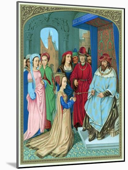 King Solomon Welcoming the Queen of Sheba-Hans Memling-Mounted Giclee Print