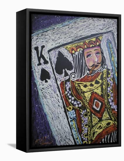 King Spades 001-Rock Demarco-Framed Premier Image Canvas