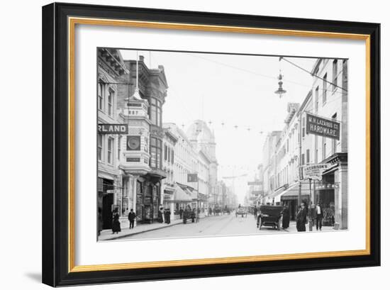 King Street Business Center Charleston, South Carolina-null-Framed Art Print