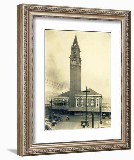 King Street Station, Seattle, 1924-Asahel Curtis-Framed Giclee Print