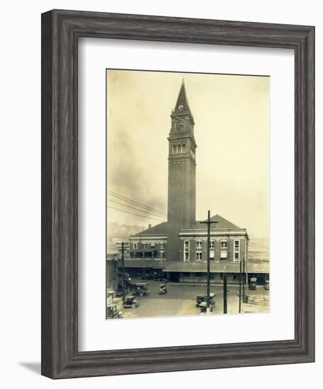 King Street Station, Seattle, 1924-Asahel Curtis-Framed Giclee Print