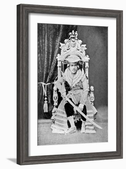 King Thibaw of Burma in Full Court Dress, C1900-null-Framed Giclee Print