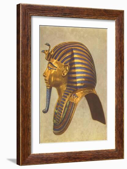 King Tut Funeral Mask, Egypt-null-Framed Art Print