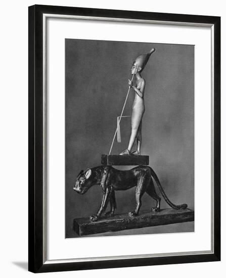 King Tutankhamen (C1341 Bc-C1323 B) on a Black Leopard, 1936-null-Framed Giclee Print