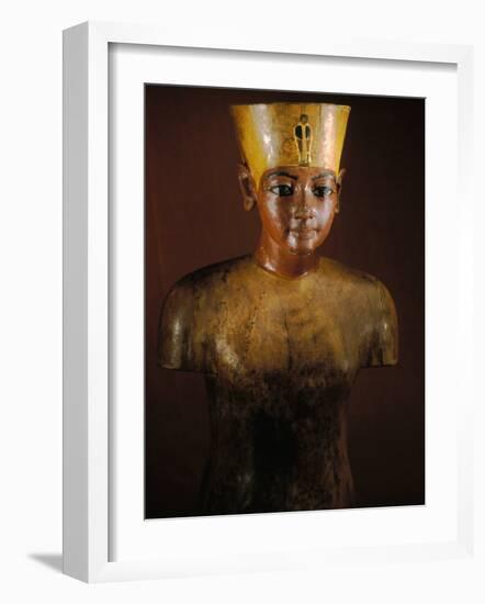 King Tutankhamun, Tut Manniken, Wooden Torso, Egyptian Museum, Valley of the Kings, Egypt-Kenneth Garrett-Framed Photographic Print