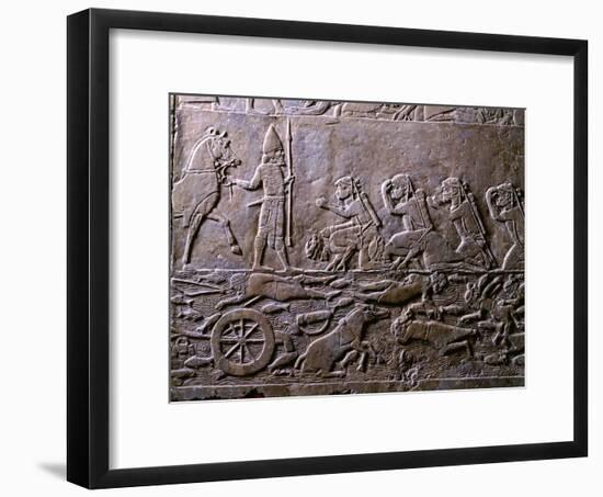 King Ummanigash the Elamite King Being Saluted on Arriving in Madaktu-null-Framed Giclee Print