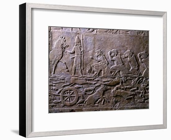 King Ummanigash the Elamite King Being Saluted on Arriving in Madaktu-null-Framed Giclee Print