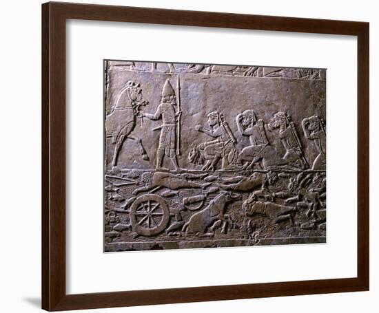 King Ummanigash the Elamite King Being Saluted on Arriving in Madaktu-null-Framed Giclee Print