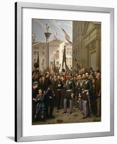 King Victor Emmanuel II in Vicenza-null-Framed Giclee Print