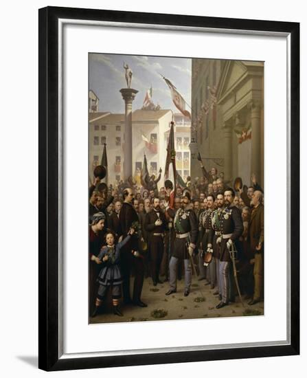 King Victor Emmanuel II in Vicenza-null-Framed Giclee Print