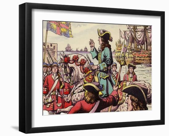 King William III Landing at Carrickfergus-Pat Nicolle-Framed Giclee Print