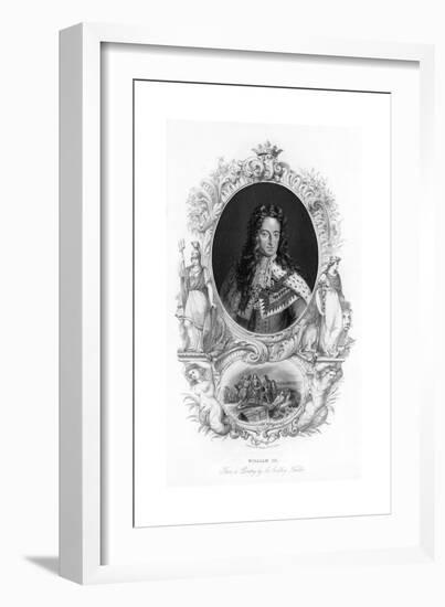 King William III-Godfrey Kneller-Framed Giclee Print