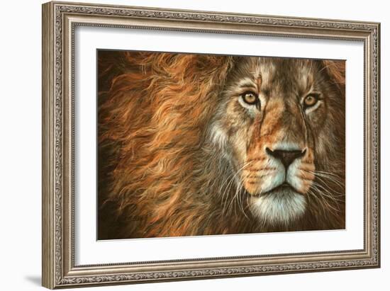 King-David Stribbling-Framed Art Print