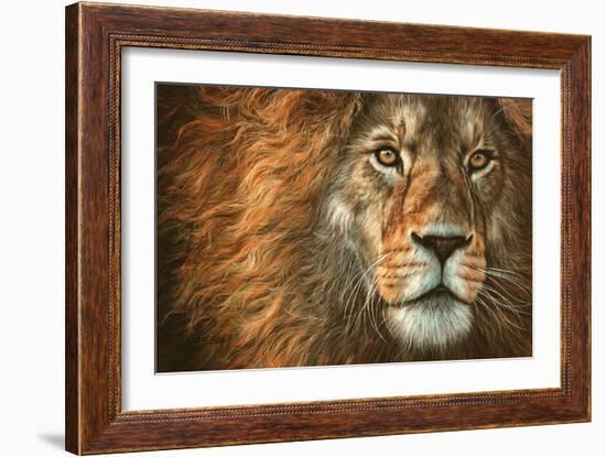 King-David Stribbling-Framed Art Print