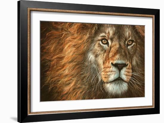 King-David Stribbling-Framed Art Print