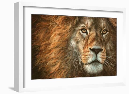 King-David Stribbling-Framed Art Print