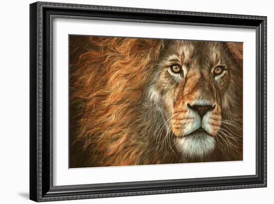 King-David Stribbling-Framed Art Print