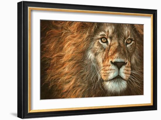 King-David Stribbling-Framed Art Print