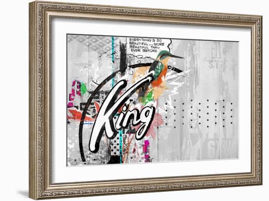 Kingbird, 2015 (Collage on Canvas)-Teis Albers-Framed Giclee Print
