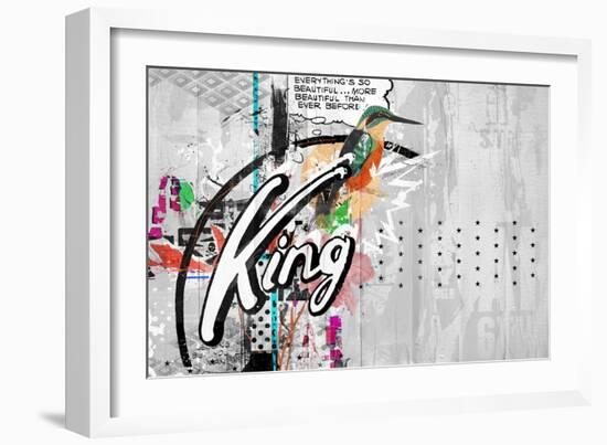 Kingbird, 2015 (Collage on Canvas)-Teis Albers-Framed Giclee Print