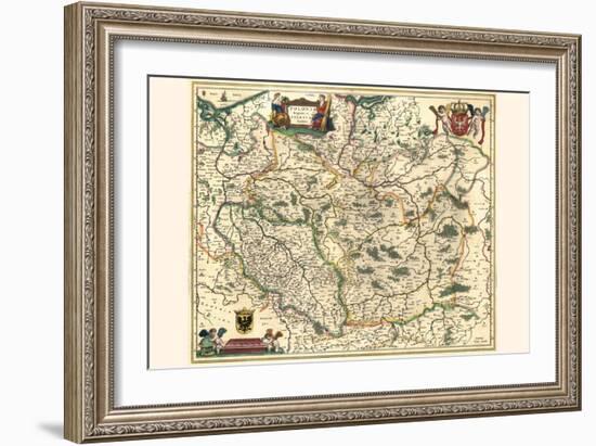 Kingdom Of Poland And Duchy Of Silesia-Willem Janszoon Blaeu-Framed Art Print