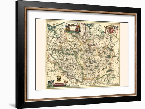 Kingdom Of Poland And Duchy Of Silesia-Willem Janszoon Blaeu-Framed Art Print