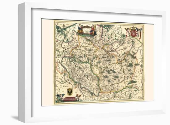 Kingdom Of Poland And Duchy Of Silesia-Willem Janszoon Blaeu-Framed Art Print