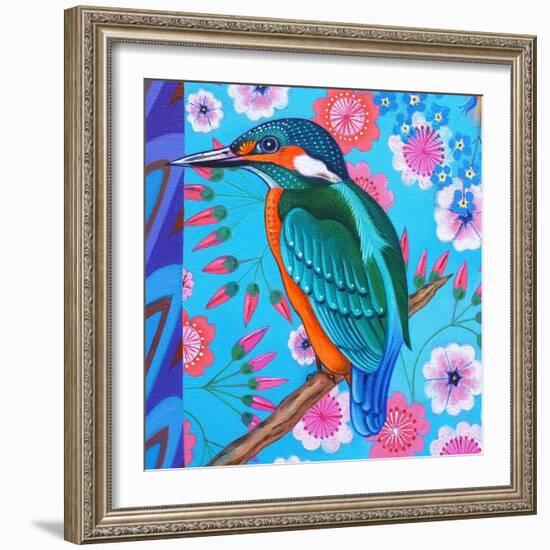 Kingfisher, 2016 (Oil on Canvas)-Jane Tattersfield-Framed Giclee Print