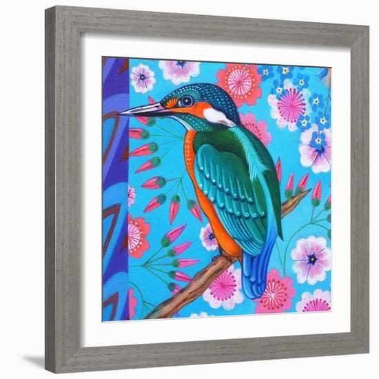 Kingfisher, 2016 (Oil on Canvas)-Jane Tattersfield-Framed Giclee Print