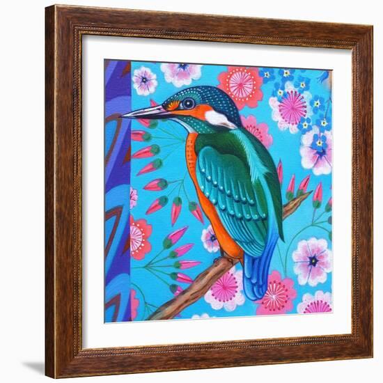 Kingfisher, 2016 (Oil on Canvas)-Jane Tattersfield-Framed Giclee Print