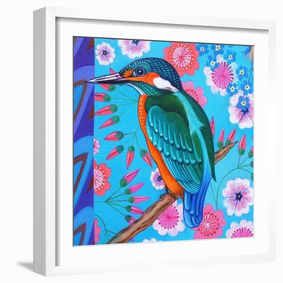 Kingfisher, 2016 (Oil on Canvas)-Jane Tattersfield-Framed Giclee Print