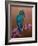 Kingfisher and blossoms, 2021 (oil on canvas)-Lee Campbell-Framed Giclee Print