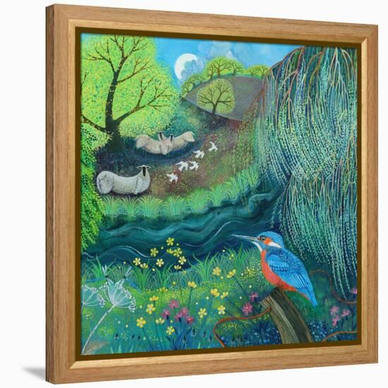 Kingfisher-Lisa Graa Jensen-Framed Premier Image Canvas