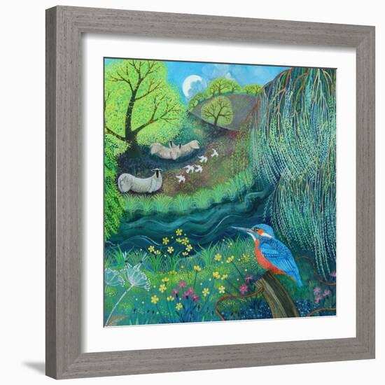 Kingfisher-Lisa Graa Jensen-Framed Giclee Print