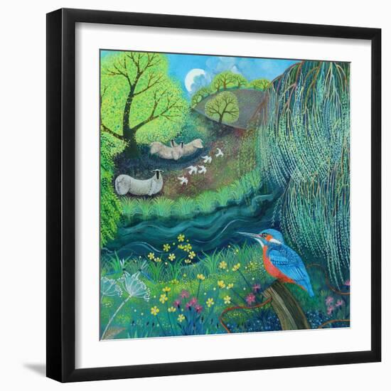 Kingfisher-Lisa Graa Jensen-Framed Giclee Print