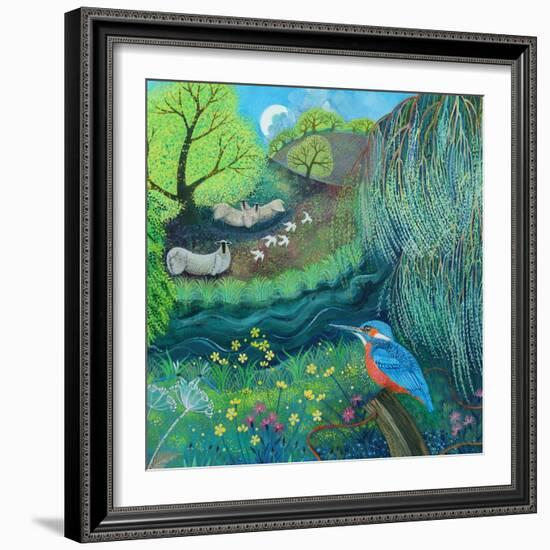 Kingfisher-Lisa Graa Jensen-Framed Giclee Print