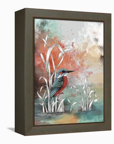 Kingfisher-The Tangled Peacock-Framed Premier Image Canvas