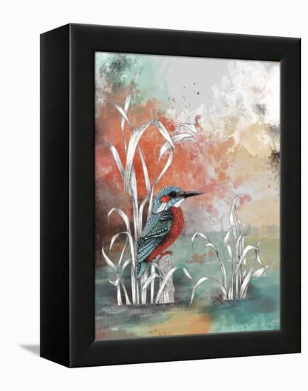 Kingfisher-The Tangled Peacock-Framed Premier Image Canvas