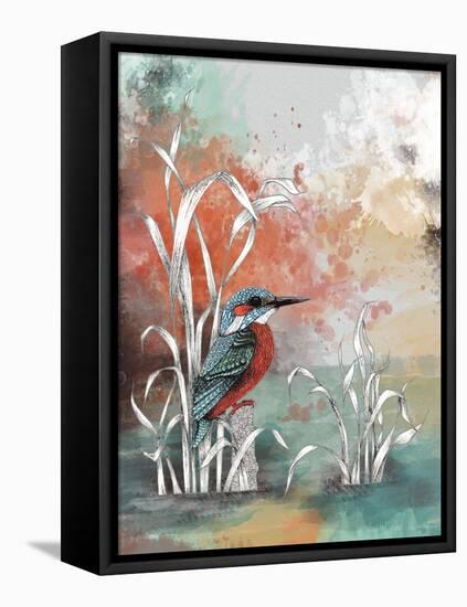 Kingfisher-The Tangled Peacock-Framed Premier Image Canvas