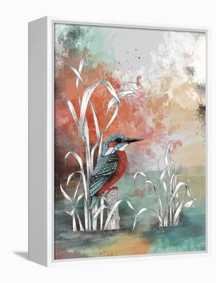 Kingfisher-The Tangled Peacock-Framed Premier Image Canvas