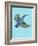 Kingfisher-Drawpaint Illustration-Framed Giclee Print