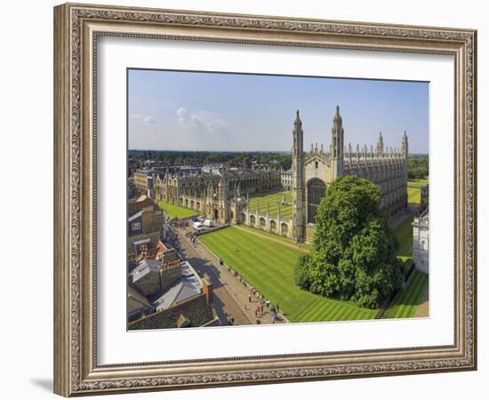 Kings College and Chapel, Cambridge, Cambridgeshire, England, United Kingdom, Europe-Neale Clarke-Framed Photographic Print