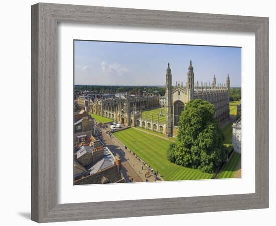 Kings College and Chapel, Cambridge, Cambridgeshire, England, United Kingdom, Europe-Neale Clarke-Framed Photographic Print