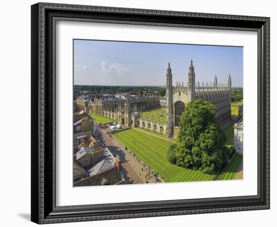 Kings College and Chapel, Cambridge, Cambridgeshire, England, United Kingdom, Europe-Neale Clarke-Framed Photographic Print