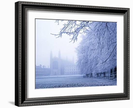 Kings College and Chapel, Cambridge, England-Alan Copson-Framed Photographic Print