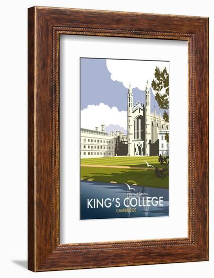 Kings College, Cambridge - Dave Thompson Contemporary Travel Print-Dave Thompson-Framed Giclee Print