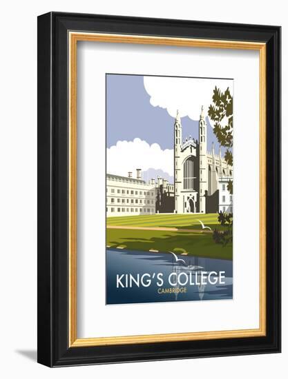 Kings College, Cambridge - Dave Thompson Contemporary Travel Print-Dave Thompson-Framed Giclee Print